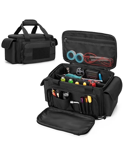 Xdovet Small Tool Bag Padded Bottom Multi-functional Work Tote Repairman Electrician Carpenter Handyman