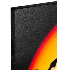 Led Lighted Bats and Jack-o-Lantern Halloween Canvas Wall Art, 19.75" x 19.75"
