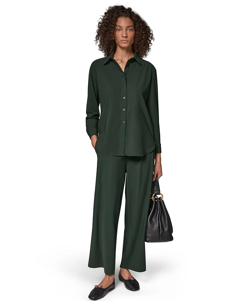 Donna Karan Weekend Women's Long-Sleeve Button-Front Top