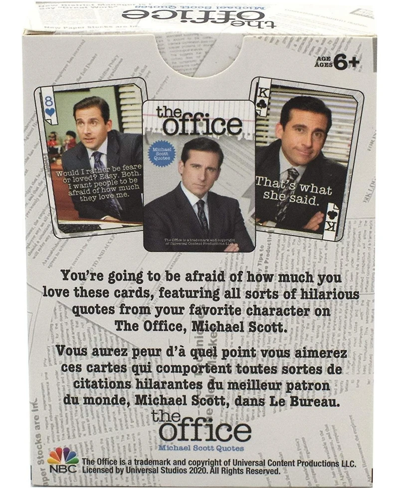 The Office Michael Quotes Playing Cards | 52 Card Deck + 2 Jokers