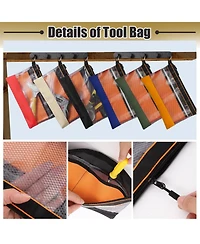 Xdovet Tool Pouch Bags Zipper Mesh Window 6pcs
