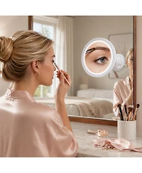 Cowin 10x Magnifying Lighted Makeup Mirror 360° Rotation with Suction Cup