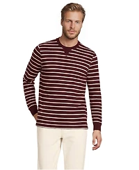 Lands' End Men's Long Sleeve Slub Crew
