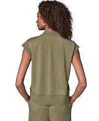 Donna Karan Weekend Women's Half-Zip V-Neck Top