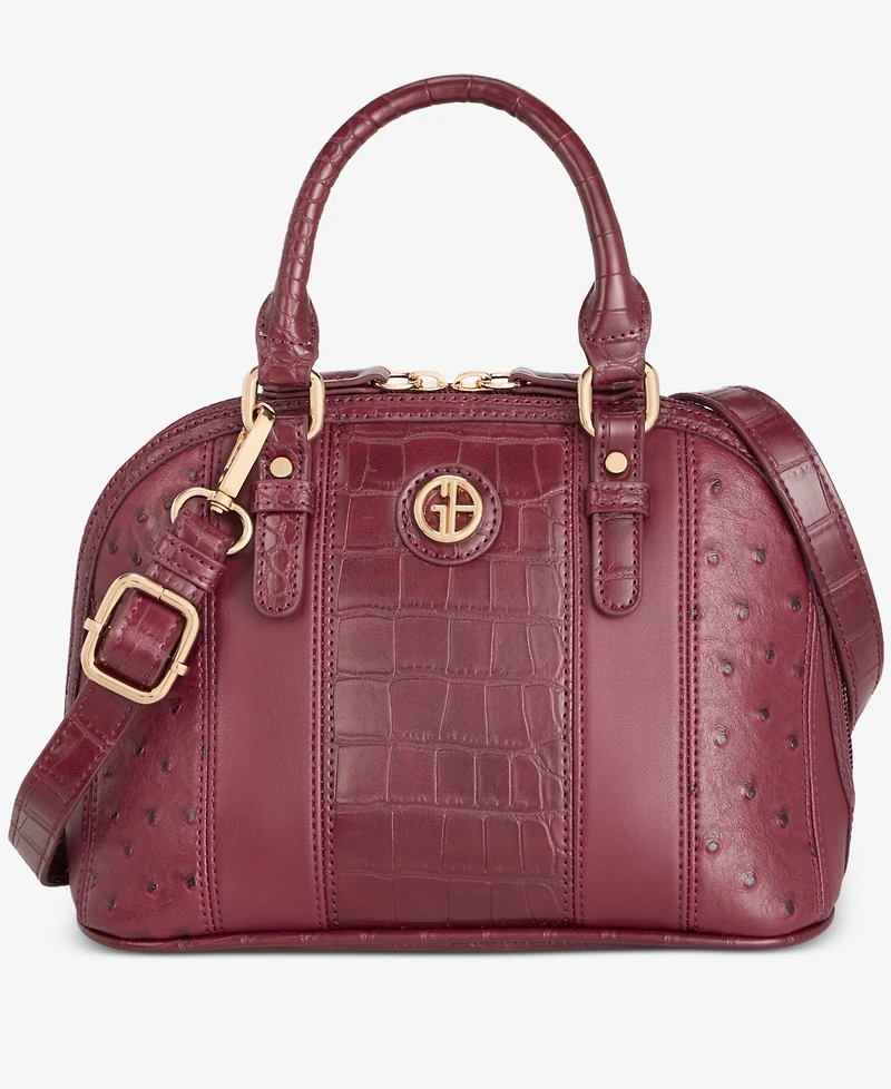 Giani Bernini Mixed Media Small Dome Satchel, Macy's Exclusive