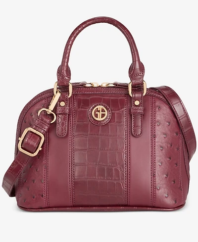 Giani Bernini Mixed Media Small Dome Satchel, Macy's Exclusive