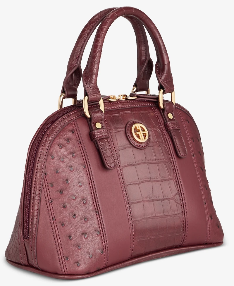 Giani Bernini Mixed Media Small Dome Satchel, Macy's Exclusive