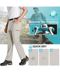 Piscifun Men's Convertible Quick Dry Hiking Pants Uv Protection Cargo for Camping Fishing Travel