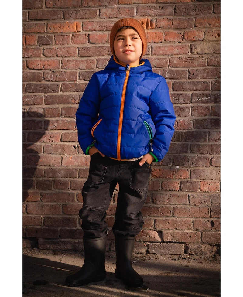 Deux par Deux Toddler Boy (2T - 5T) Quilted Mid-Season Jacket