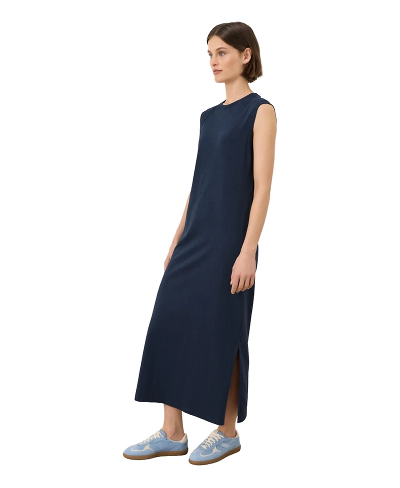 Pact Women's Cotton Soft-Slub Essential Easy Muscle Tee Maxi Dress