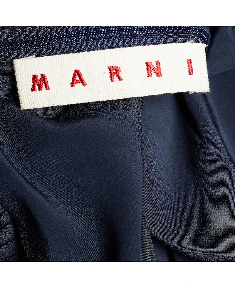 Pre-Owned Marni Marni Women's Pleated Long-Sleeve Silk Blouse