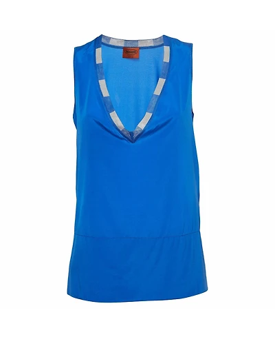 Pre-Owned Missoni Women's Silk V-Neck Sleeveless Top