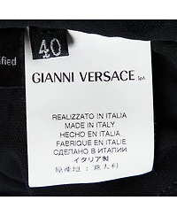 Pre-Owned Versace Women's Versace Ruched Crepe Sleeveless Top with Ring Detail