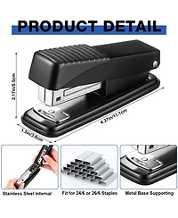 Danrong 12 Pack Metal Desk Staplers Bulk With 12000 Staples 30 Sheet Capacity