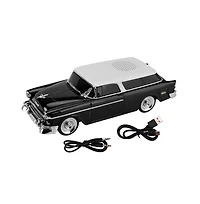 Artudatech Retro Car Bluetooth Speaker with Tws Stereo, Led Party Lights and Fm Radio