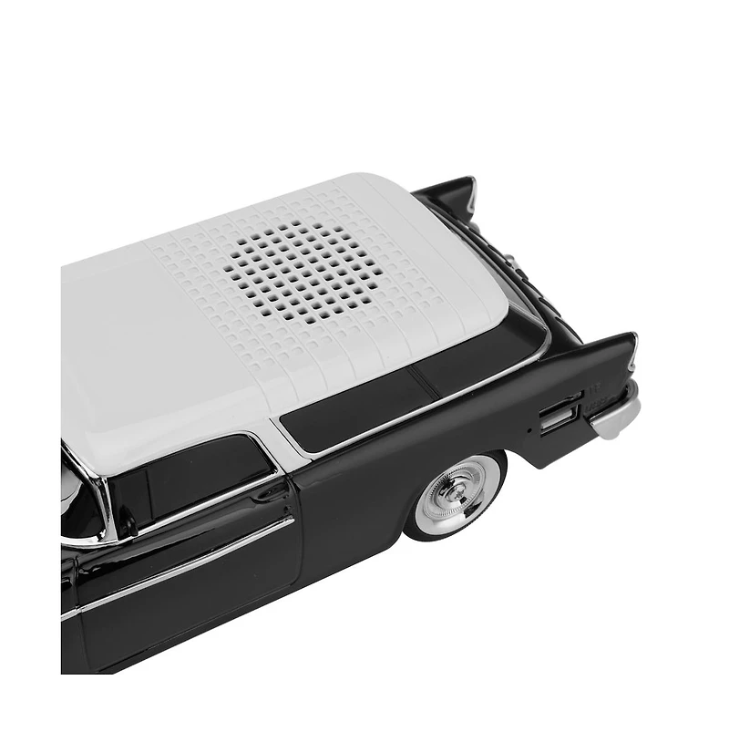 Artudatech Retro Car Bluetooth Speaker with Tws Stereo, Led Party Lights and Fm Radio