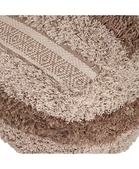 HomeRoots 18" Striped Pouf Ottoman