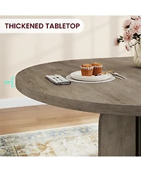 homfan 47"-63" Extendable Farmhouse Dining Table with Arched Legs