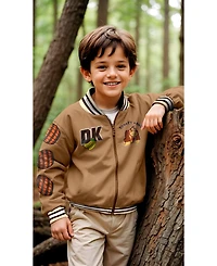 Mario Donkey Kong Big Boys Long Sleeve Zip Up Bomber Jacket