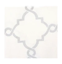 Fretwork Print Grommet Top Window Curtain Panel