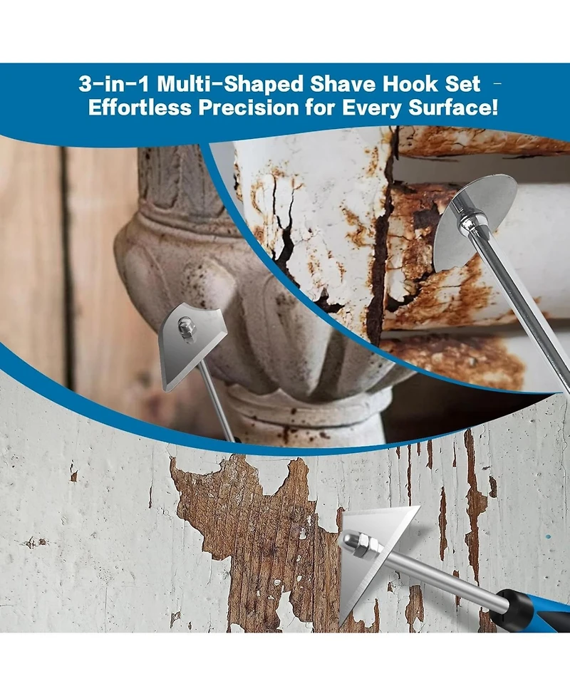 Xdovet Shave Hook Scraper Stainless Steel Paint Remover Tool