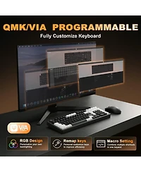 Lisen AL98 Wireless Mechanical Hot-Swappable Keyboard for Pc/Mac