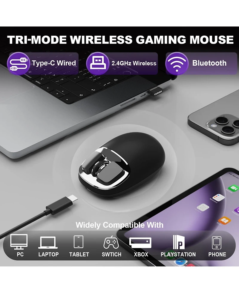 Lisen C1 Wireless Lightweight Mouse for Pc and Laptop