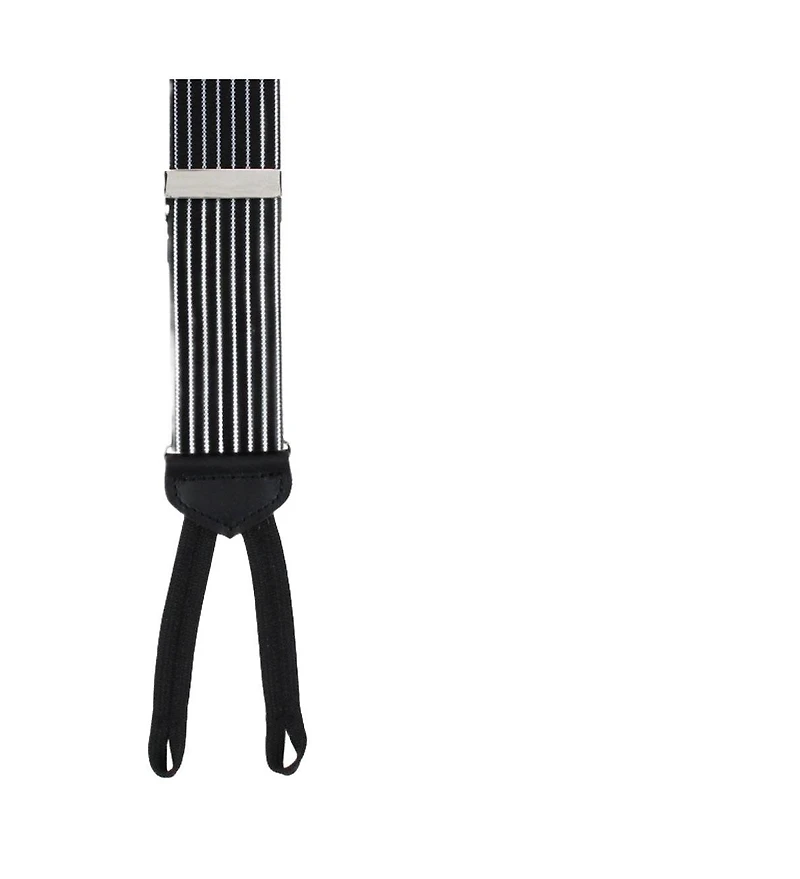Trafalgar Men's Voltaire Chalk Stripe Elastic Formal End Suspenders