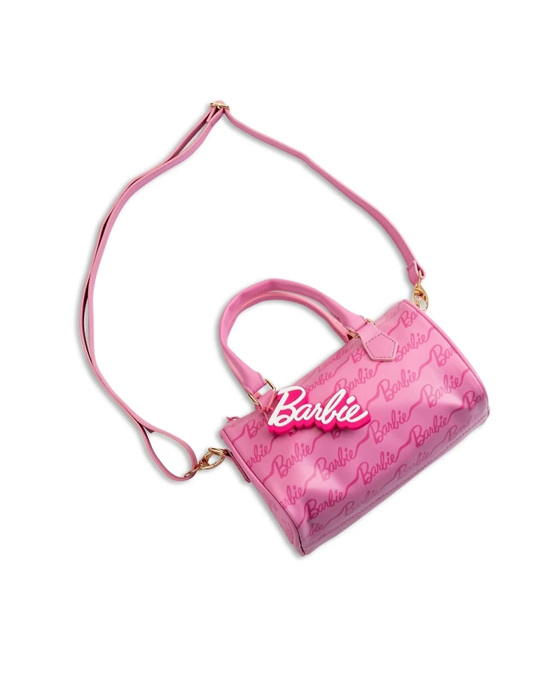 Barbie Kids Ribbon Script Mini Duffle Handbag