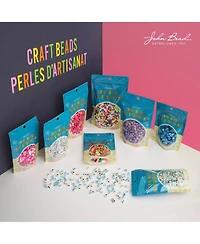 John Bead 6x9mm Mix Plastic Pony Beads, 120g