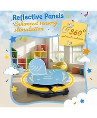 homfan Spinning Sensory Chair, Glow-in-the-Dark Elephant Swivel Seat for Adhd/Autism, Non-Slip, Training Coordination