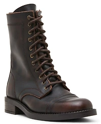 Steve Madden Women's Yukon Lace-Up Combat Booties