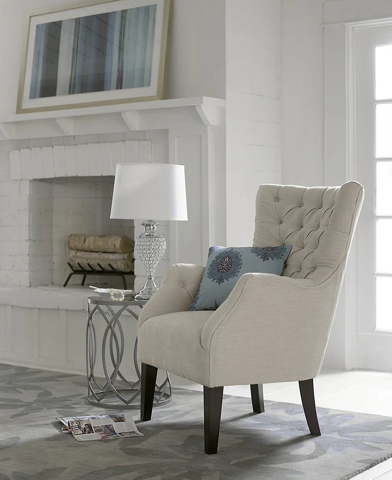 Madison Park Hannah Button Tufted Wing Accent Chair