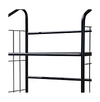 HomeRoots Metal Five Tier Bookcase