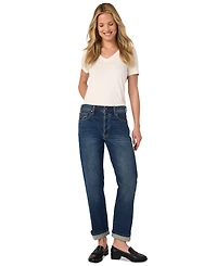 Liverpool Los Angeles Women's Sloane Low-Rise Cuffed Boyfriend Jeans