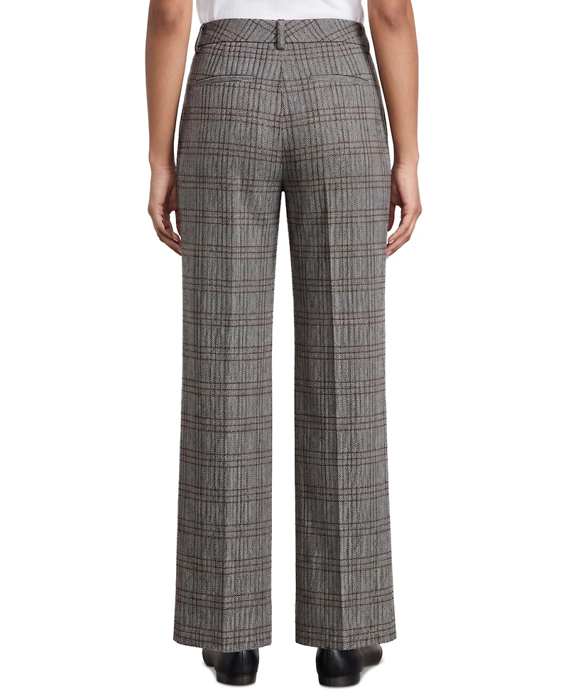 Liverpool Los Angeles Women's Kelsey Mid-Rise Wide-Leg Trousers