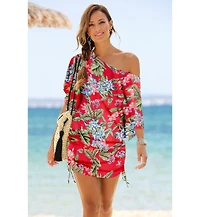 Lascana Women's Ruched Drawstring Dress