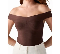 Guess Women's Off-The-Shoulder Alexis Bandage Top