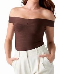 Guess Women's Off-The-Shoulder Alexis Bandage Top