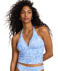 Tommy Bahama Women's Reversible V-Neck Tankini Top