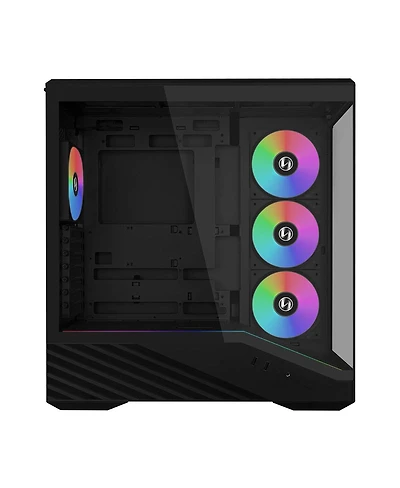 Lian-Li V100 Tempered-Glass Mid-Tower Argb Lighting Atx Case [Compatible with Itx, M-atx, Atx, E-atx Motherboards]