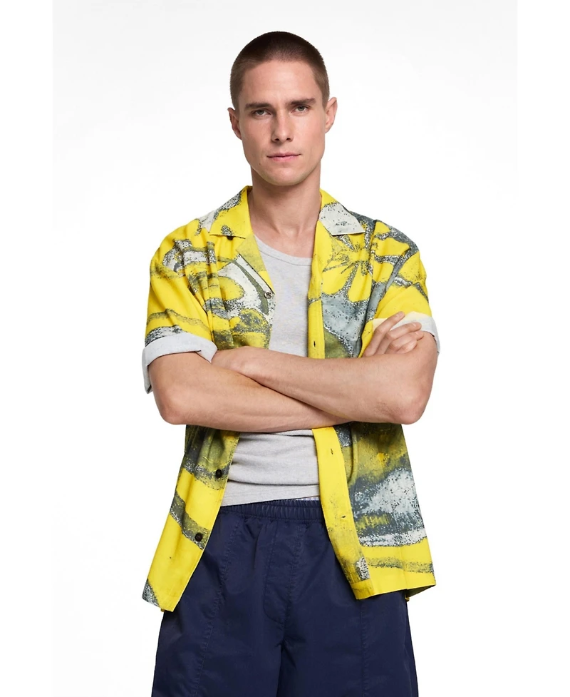 Desigual Men's Plain Long Trousers