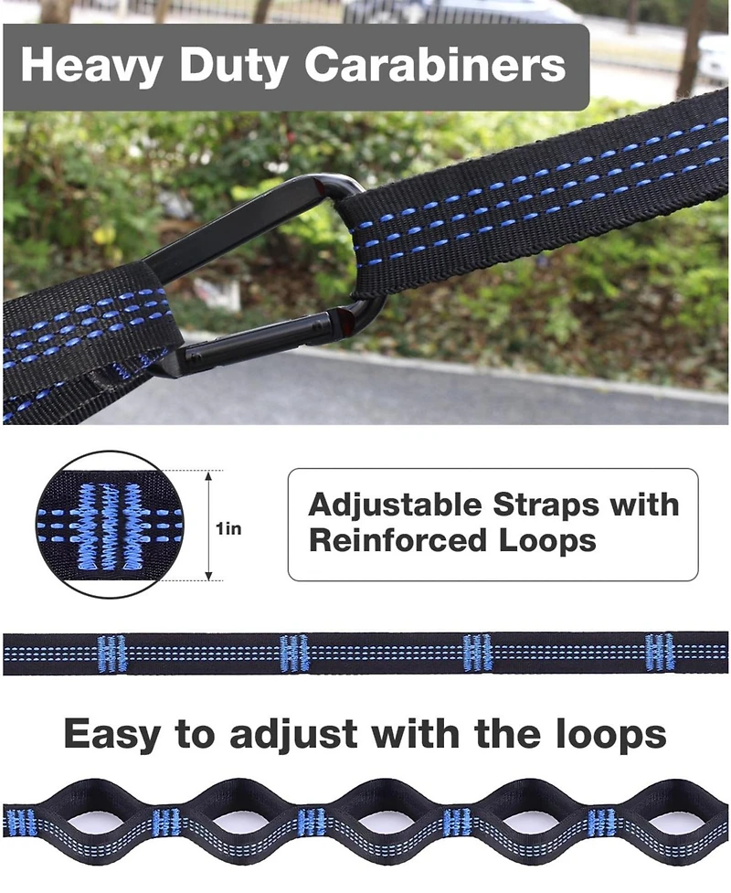 Piscifun Heavy Duty Camping Hammock 700lbs Capacity With Tree Straps Carry Bag Portable Outdoor