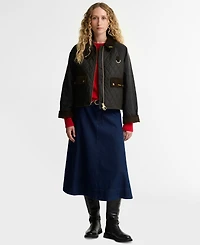 Barbour Women's Tartan Icon Wax Quilt Jacket