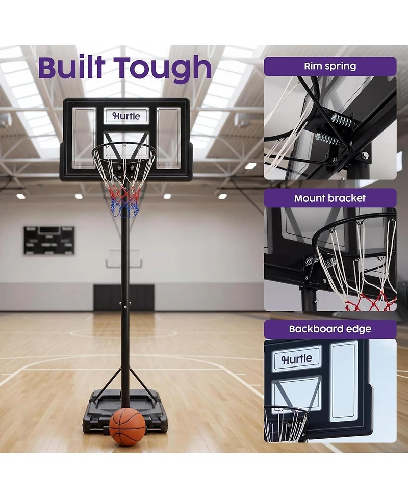 Hurtle Kids Portable Basketball Hoop