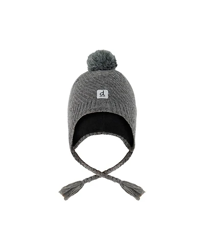 Deux par Deux Little and Big Unisex 5-16 Years Winter Peruvian Knit Hat with Pompom Cool