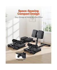 Sevorley Foldable Sissy Squat Machine, Adjustable Deep Squat Bench for Leg and Glute Training, 265 lbs