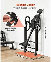 Sevorley Heavy Duty Inversion Table, 300 lb Capacity Foldable Back Stretcher for Spinal Decompression
