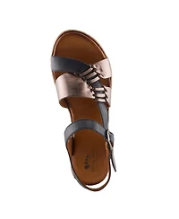 Spring Step Kirra Women's Wedge Sandal with Adjustable Strap