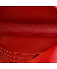 Pre-Owned Prada Mini Triangle Logo Envelope Chain Clutch Patent